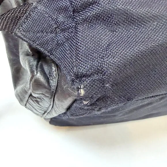 Wilsons Leather Rucksack Black Pebbled Leather Multi Pocket Travel Academia - Picture 8 of 13